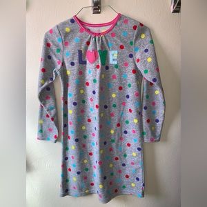10/12 Carters girls LOVE polka dot nightgown pajamas LG
